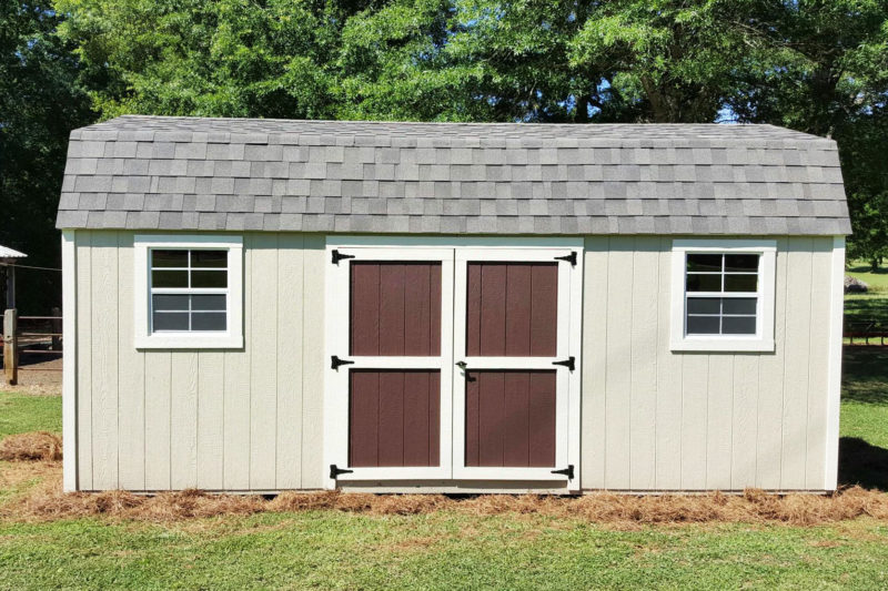 backyard shed dutch barn style from fisher barns in abbeville south carolina