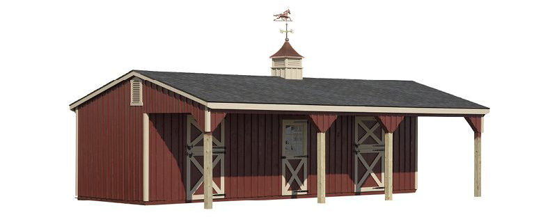 Lean To Horse Barn Quality But Inexpensive Horse Barn Fisher Barns