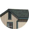 Architectural Shingle Roof run in horse barn